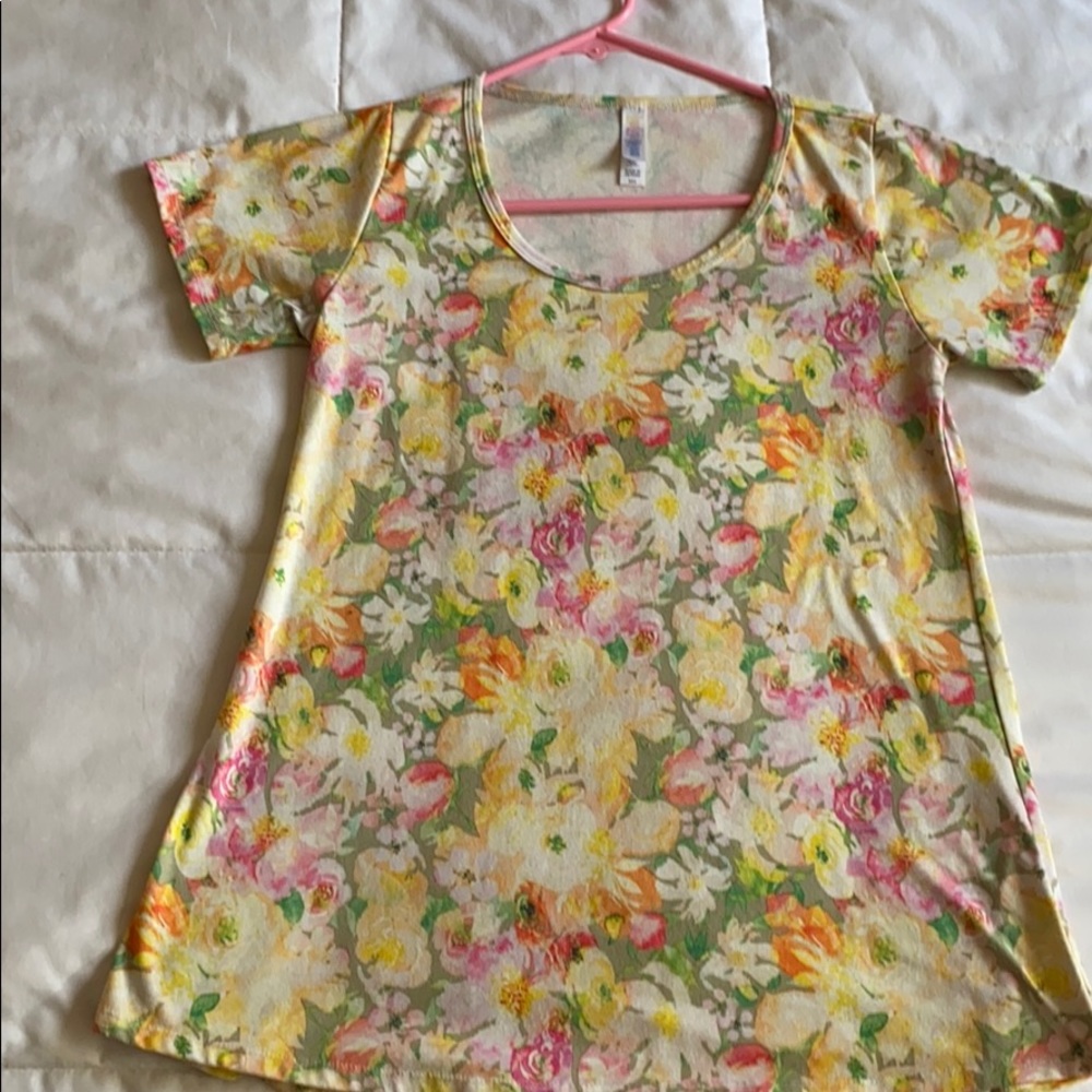 Floral LuLaRoe classic t shirt